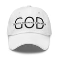 Embroidered Adjustable Baseball Cap - God Created Man in His Own Image - F/b by inQue.Style