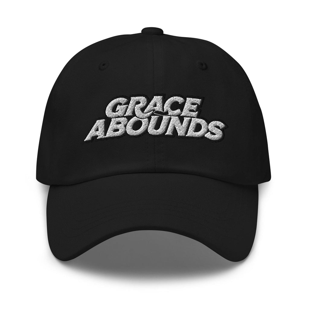 Embroidered Adjustable Baseball Cap - Grace Abounds - F/b by inQue.Style