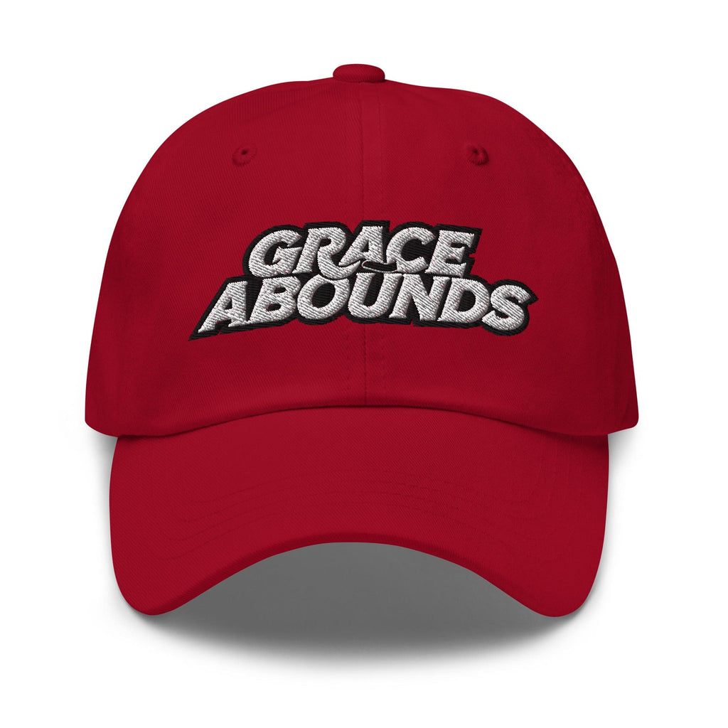 Embroidered Adjustable Baseball Cap - Grace Abounds - F/b by inQue.Style