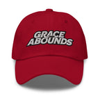 Embroidered Adjustable Baseball Cap - Grace Abounds - F/b by inQue.Style