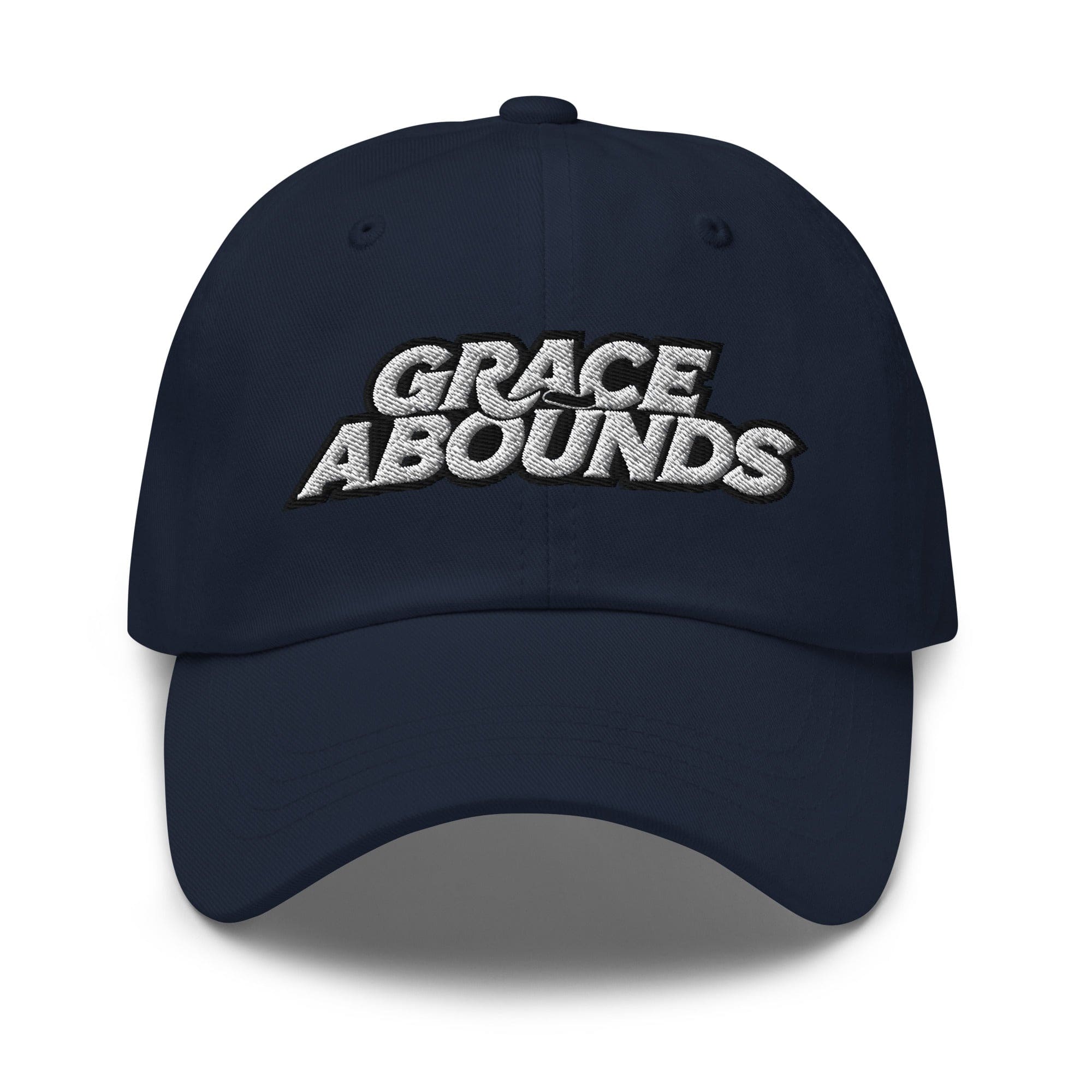 Embroidered Adjustable Baseball Cap - Grace Abounds - F/b by inQue.Style