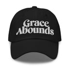 Embroidered Adjustable Baseball Cap - Grace Abounds - F/b by inQue.Style