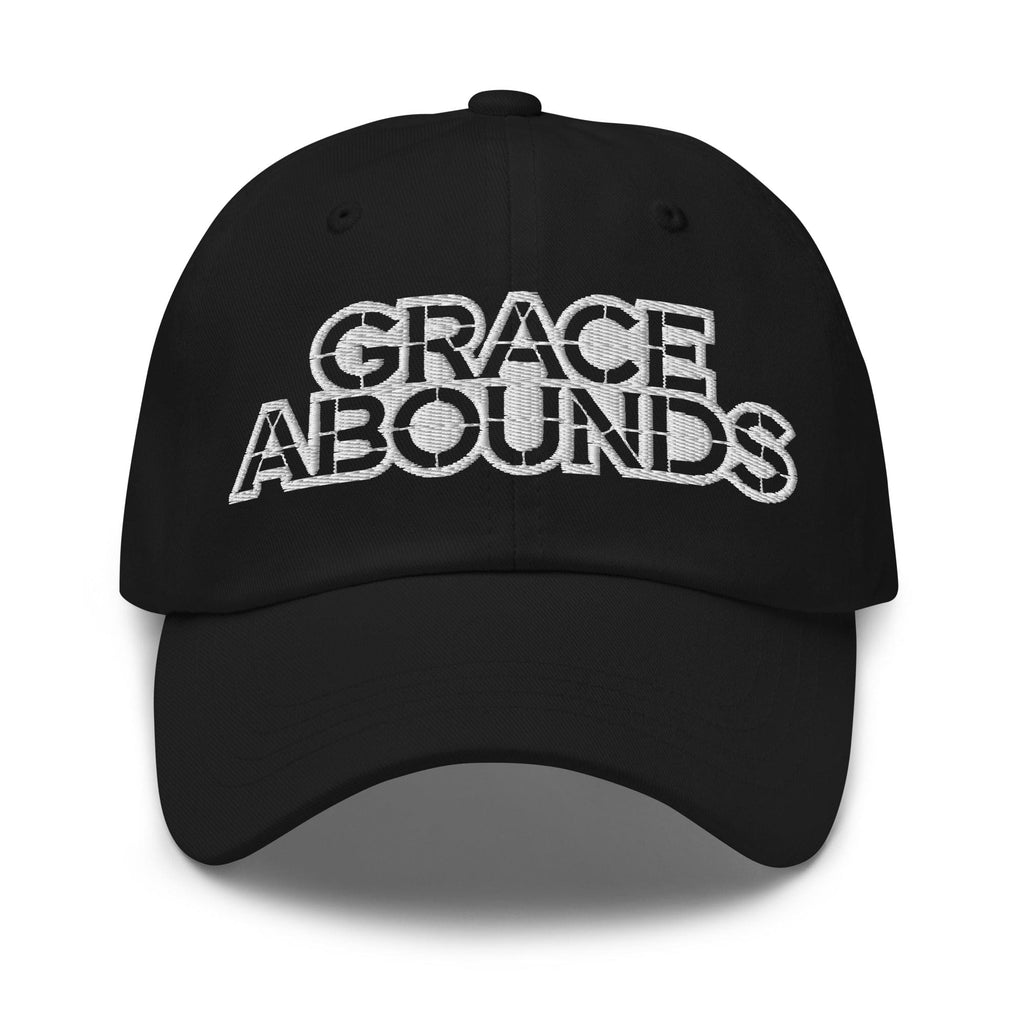 Embroidered Adjustable Baseball Cap - Grace Abounds - F/b by inQue.Style