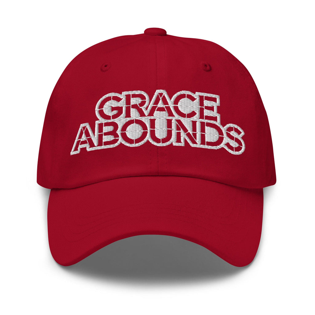 Embroidered Adjustable Baseball Cap - Grace Abounds - F/b by inQue.Style