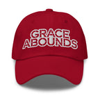 Embroidered Adjustable Baseball Cap - Grace Abounds - F/b by inQue.Style