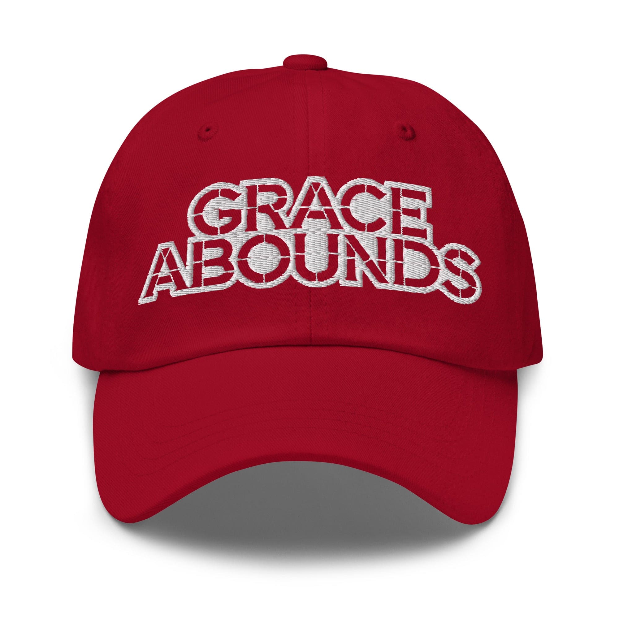 Embroidered Adjustable Baseball Cap - Grace Abounds - F/b by inQue.Style