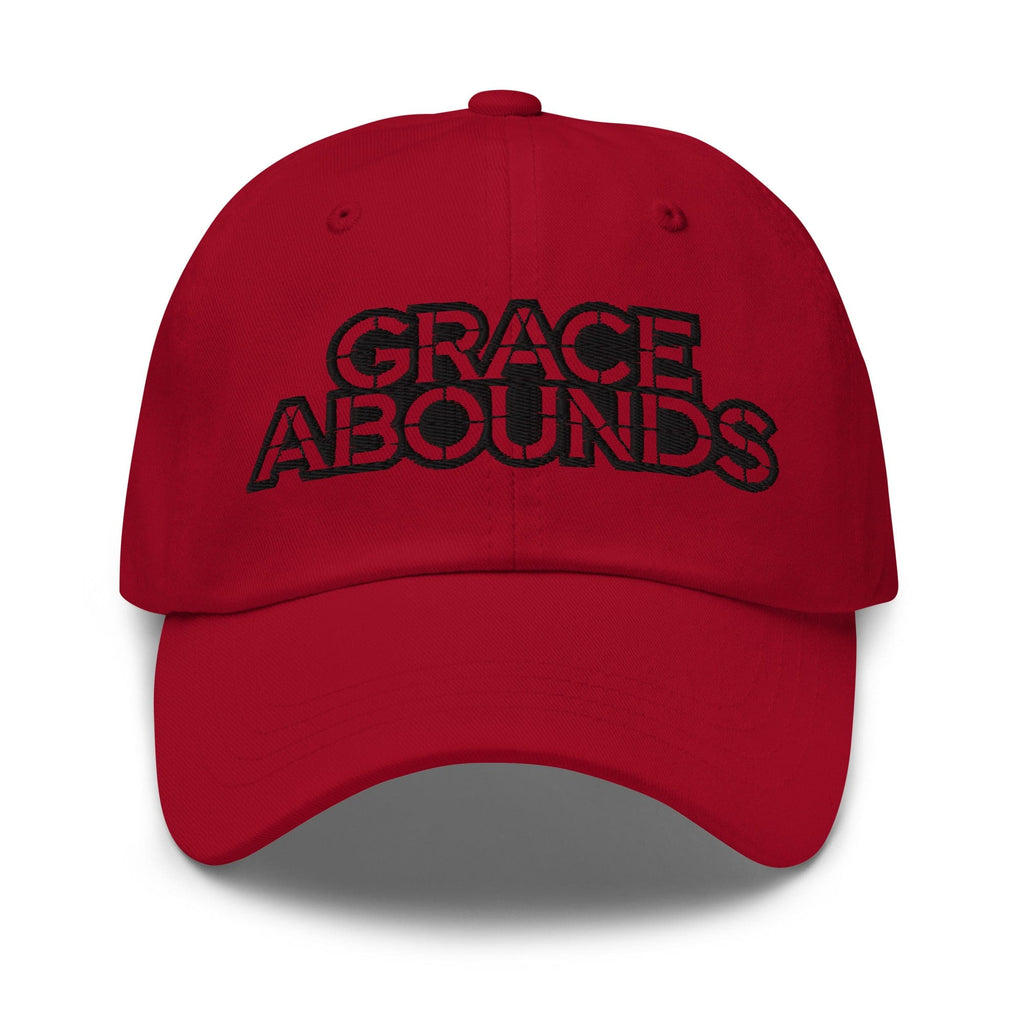 Embroidered Adjustable Baseball Cap - Grace Abounds - F/b by inQue.Style
