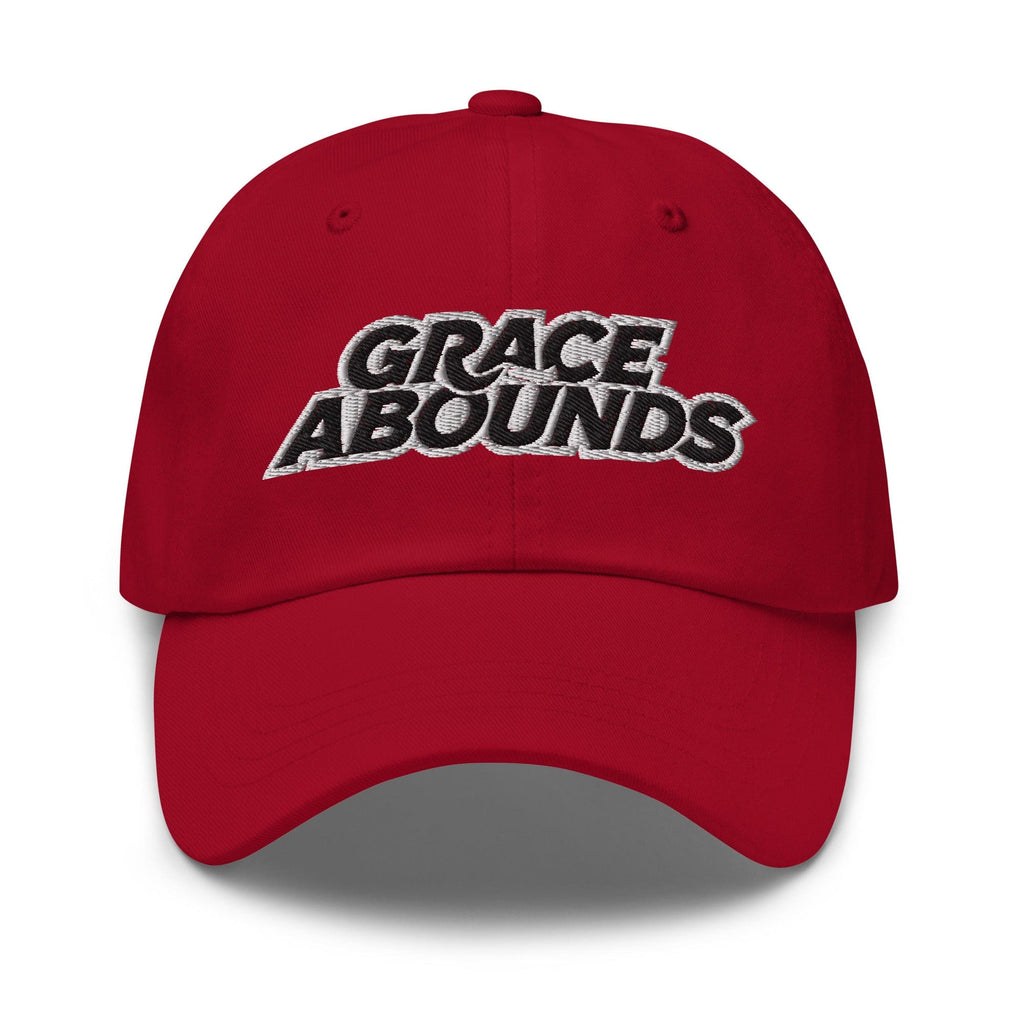 Embroidered Adjustable Baseball Cap - Grace Abounds - F/b by inQue.Style