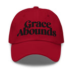 Embroidered Adjustable Baseball Cap - Grace Abounds - F/b by inQue.Style