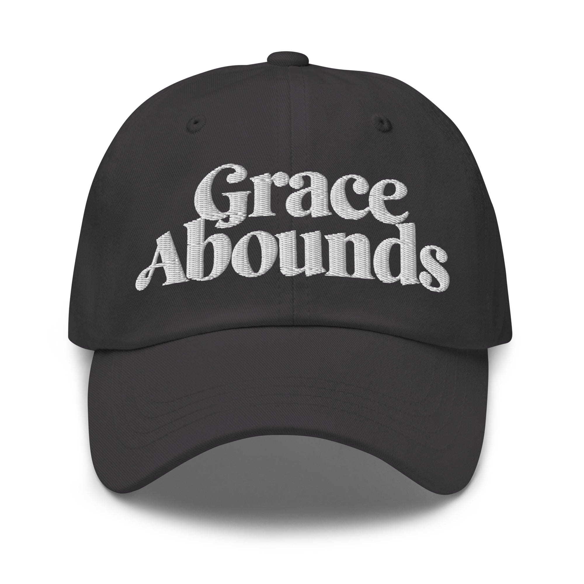 Embroidered Adjustable Baseball Cap - Grace Abounds - F/b by inQue.Style