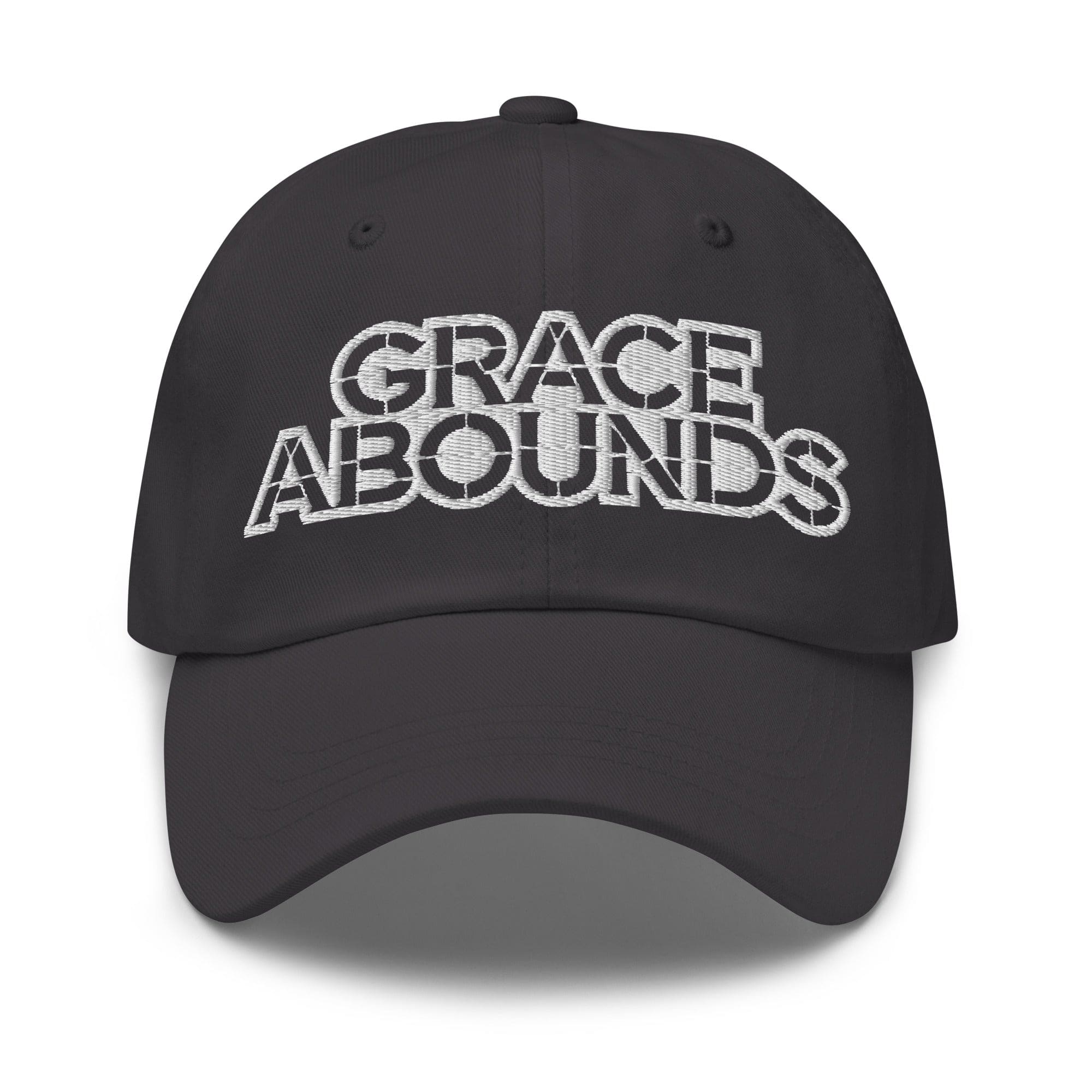Embroidered Adjustable Baseball Cap - Grace Abounds - F/b by inQue.Style