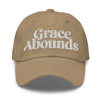 Embroidered Adjustable Baseball Cap - Grace Abounds - F/b by inQue.Style