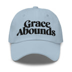 Embroidered Adjustable Baseball Cap - Grace Abounds - F/b by inQue.Style