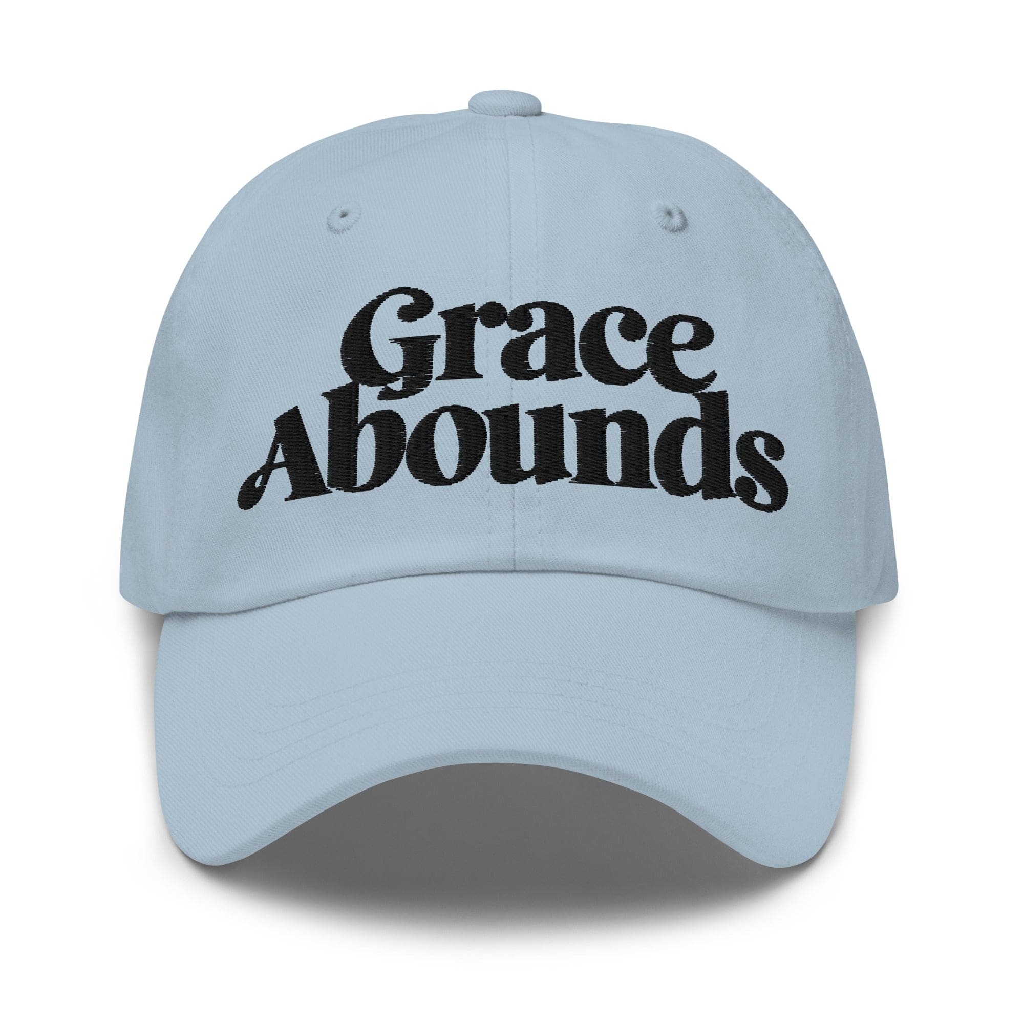Embroidered Adjustable Baseball Cap - Grace Abounds - F/b by inQue.Style