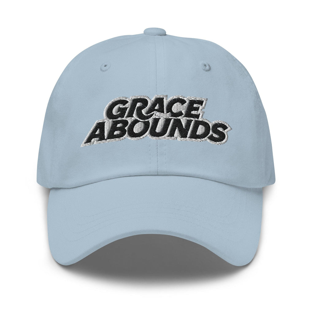 Embroidered Adjustable Baseball Cap - Grace Abounds - F/b by inQue.Style