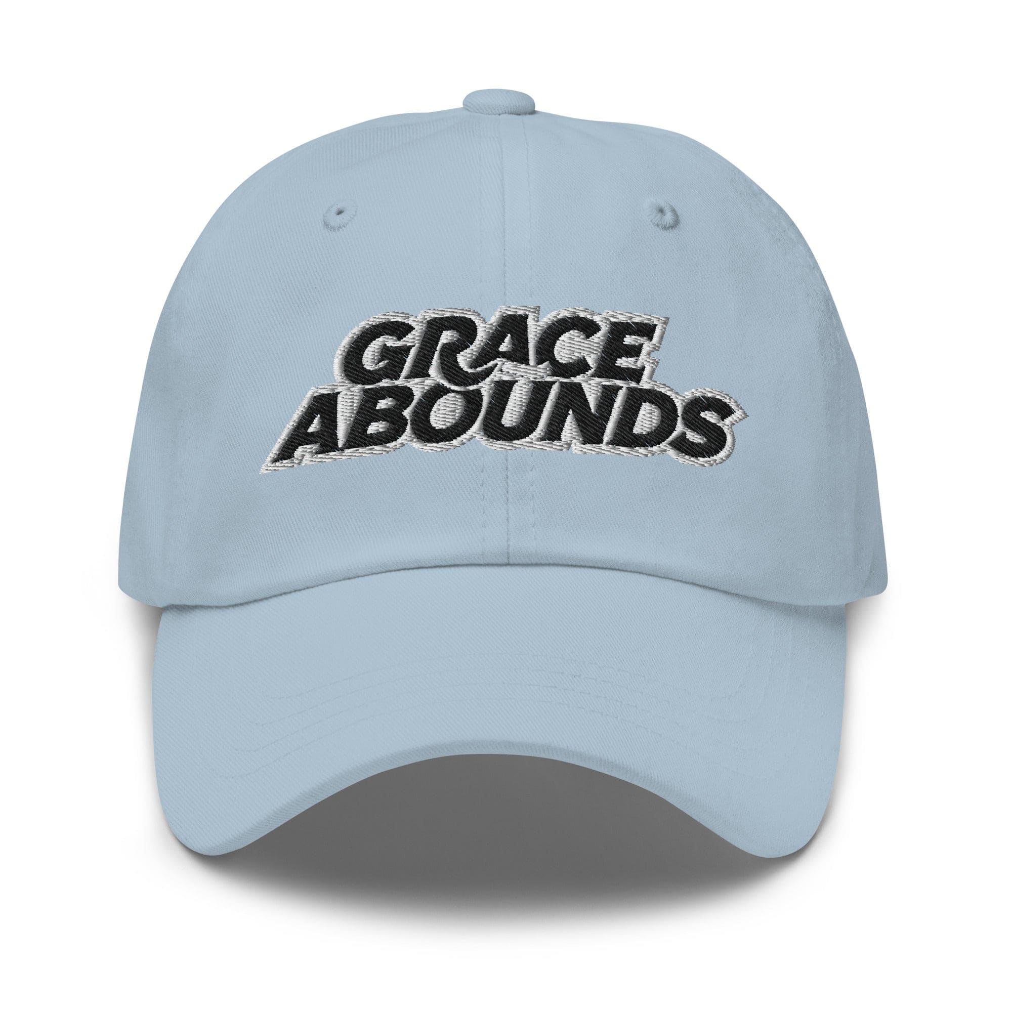 Embroidered Adjustable Baseball Cap - Grace Abounds - F/b by inQue.Style