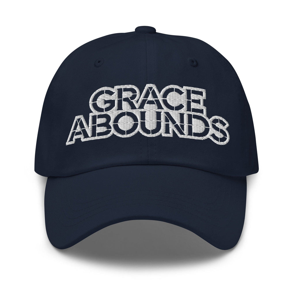 Embroidered Adjustable Baseball Cap - Grace Abounds - F/b by inQue.Style