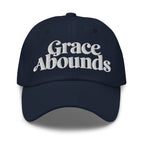 Embroidered Adjustable Baseball Cap - Grace Abounds - F/b by inQue.Style