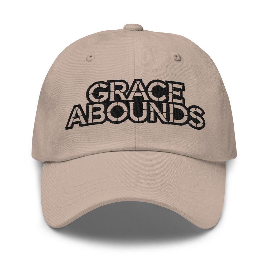 Embroidered Adjustable Baseball Cap - Grace Abounds - F/b by inQue.Style