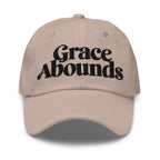 Embroidered Adjustable Baseball Cap - Grace Abounds - F/b by inQue.Style
