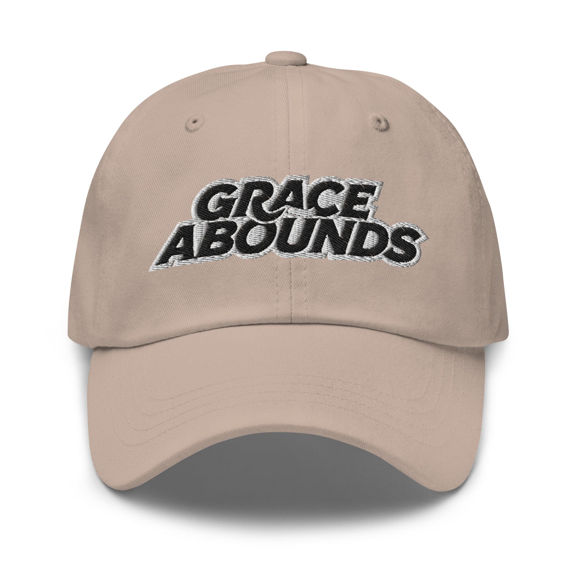 Embroidered Adjustable Baseball Cap - Grace Abounds - F/b by inQue.Style