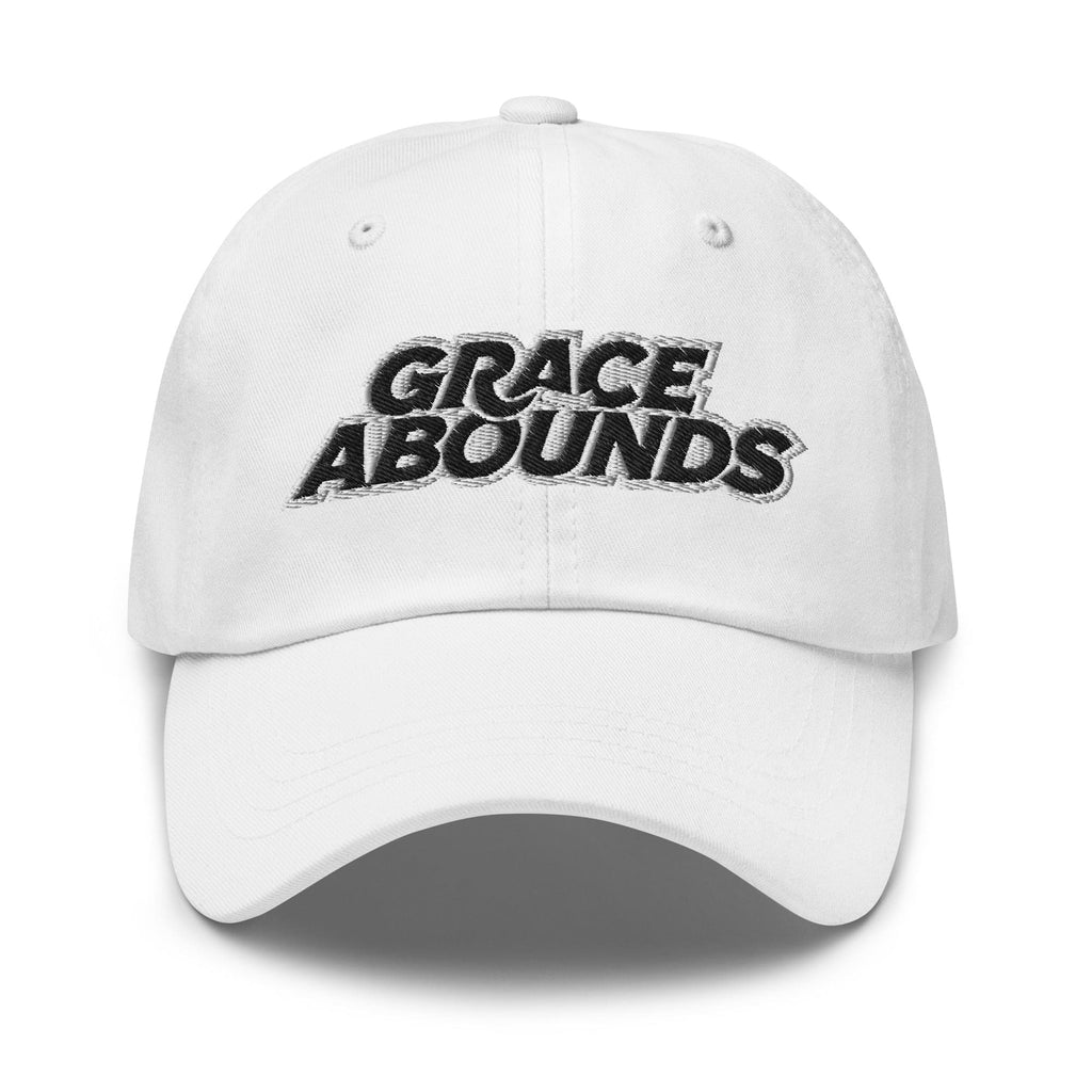 Embroidered Adjustable Baseball Cap - Grace Abounds - F/b by inQue.Style