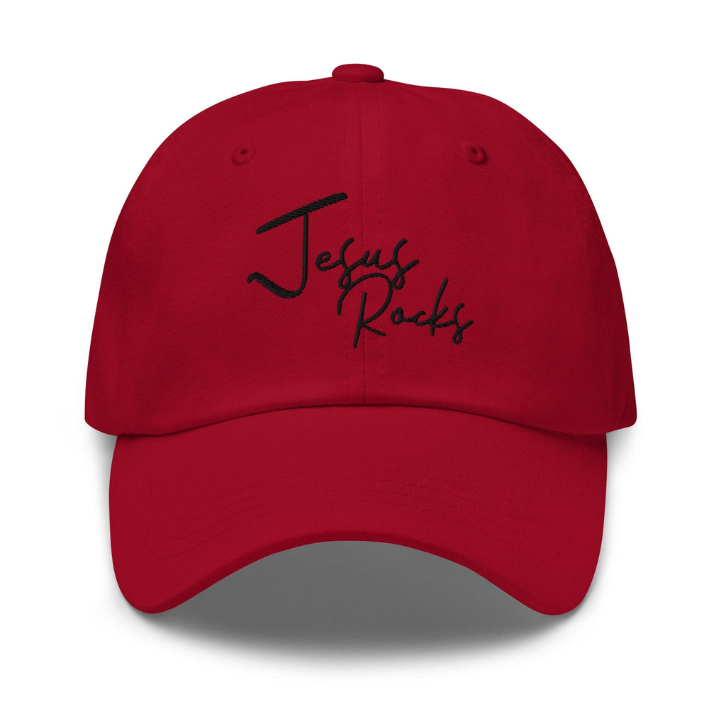 Embroidered Baseball Cap - Adjustable - Jesus Rocks by inQue.Style