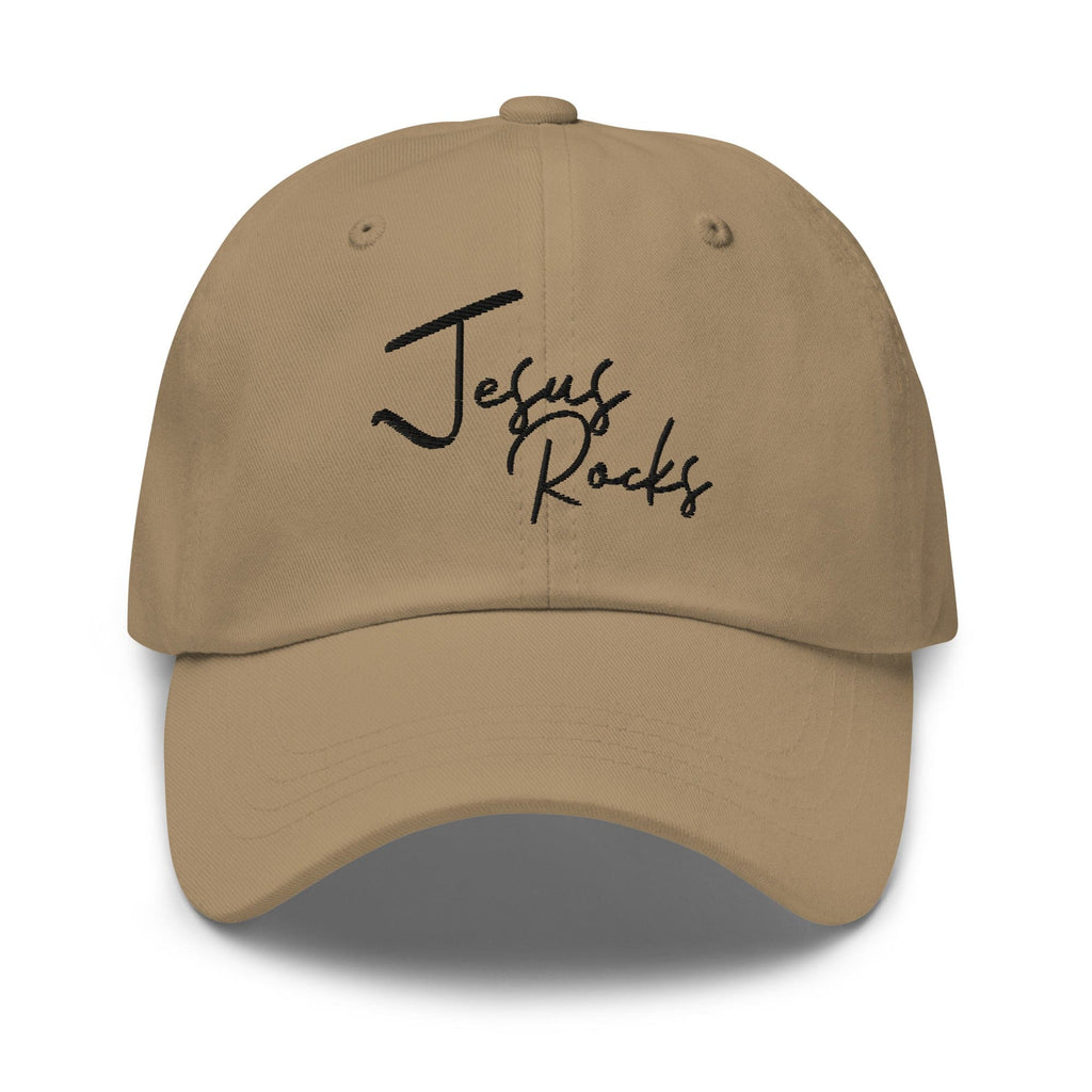 Embroidered Baseball Cap - Adjustable - Jesus Rocks by inQue.Style