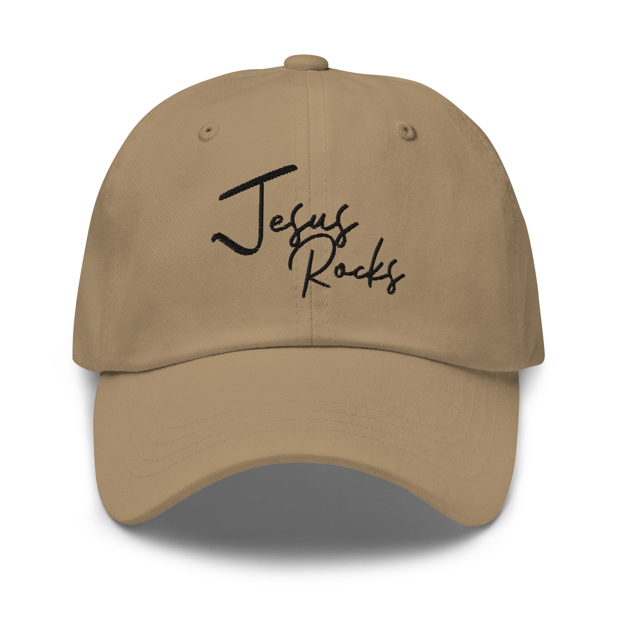 Embroidered Baseball Cap - Adjustable - Jesus Rocks by inQue.Style