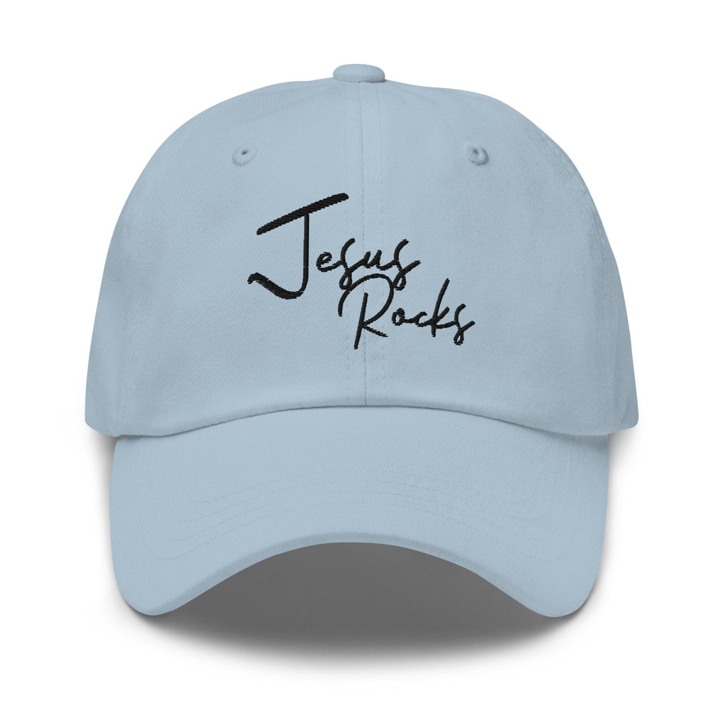 Embroidered Baseball Cap - Adjustable - Jesus Rocks by inQue.Style