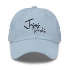 Embroidered Baseball Cap - Adjustable - Jesus Rocks by inQue.Style