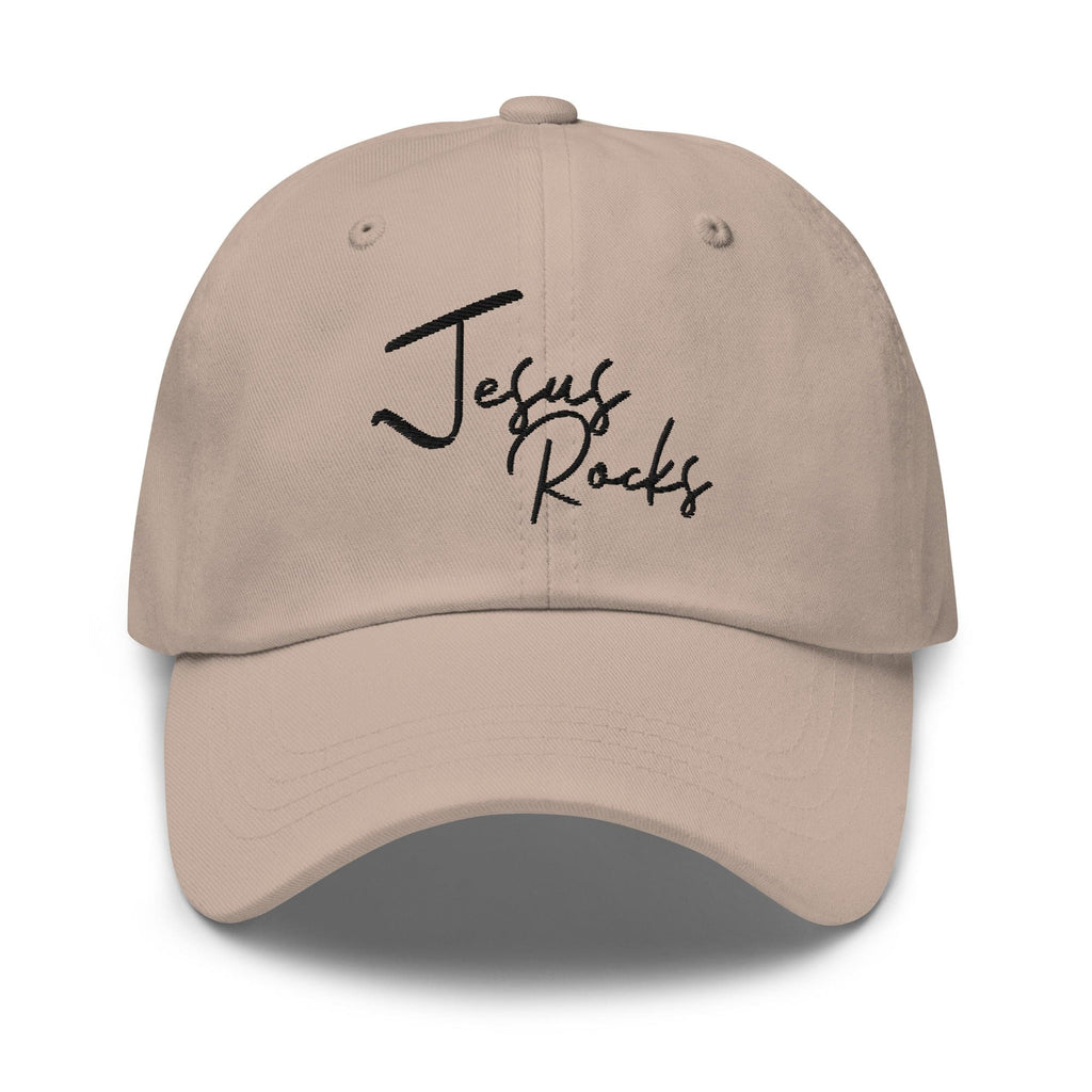 Embroidered Baseball Cap - Adjustable - Jesus Rocks by inQue.Style