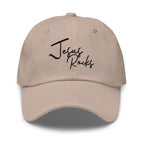 Embroidered Baseball Cap - Adjustable - Jesus Rocks by inQue.Style