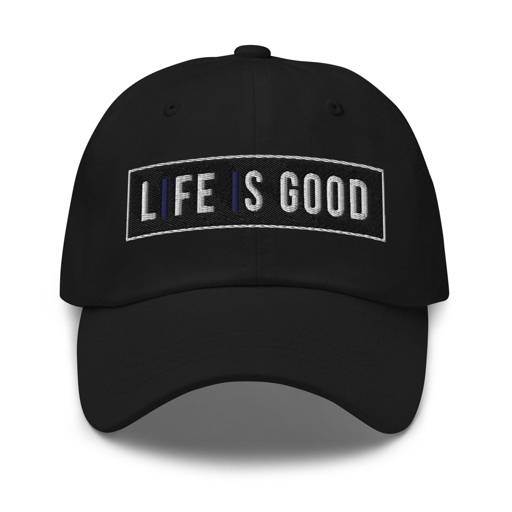 Embroidered Baseball Cap - Adjustable - Life is Good Print by inQue.Style