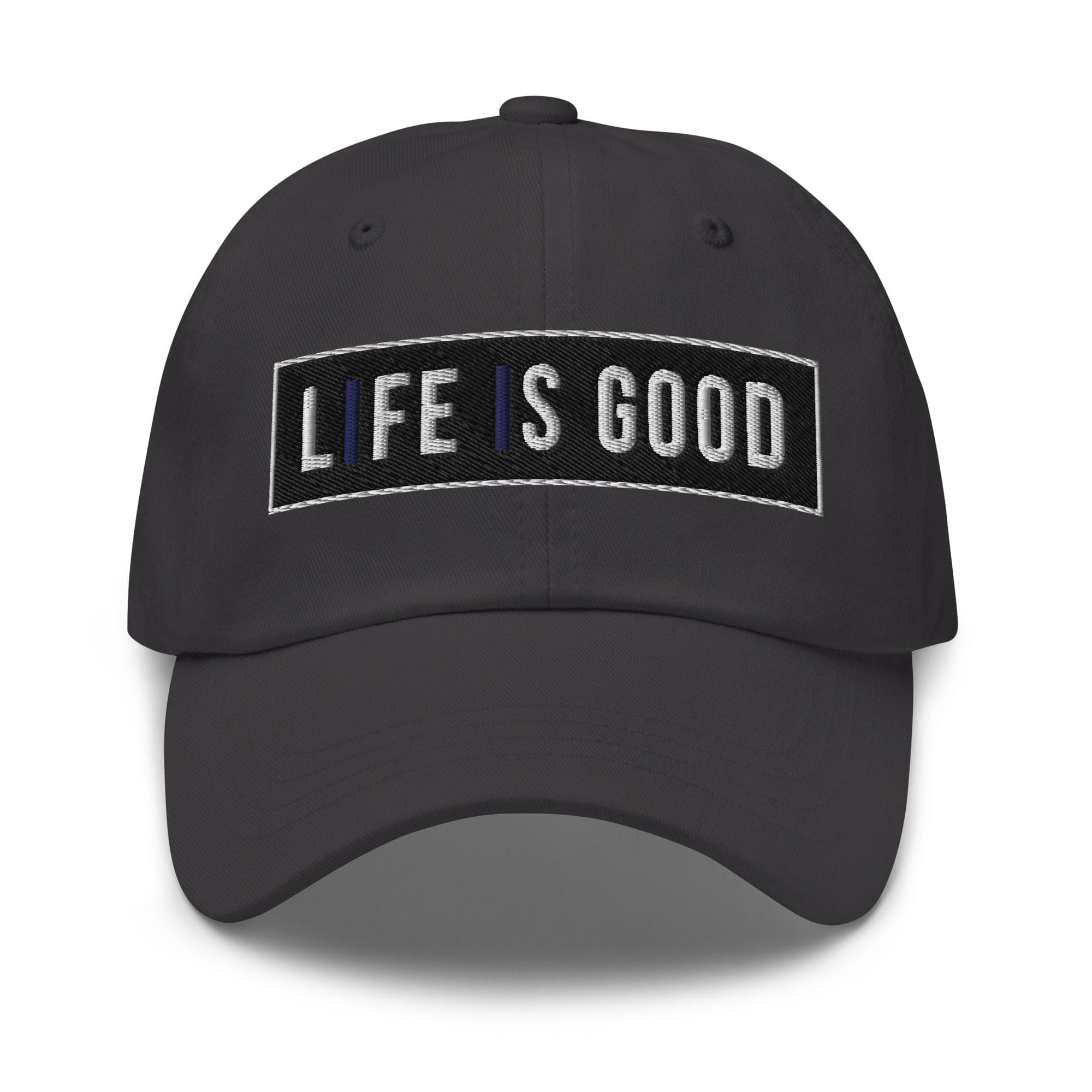 Embroidered Baseball Cap - Adjustable - Life is Good Print by inQue.Style