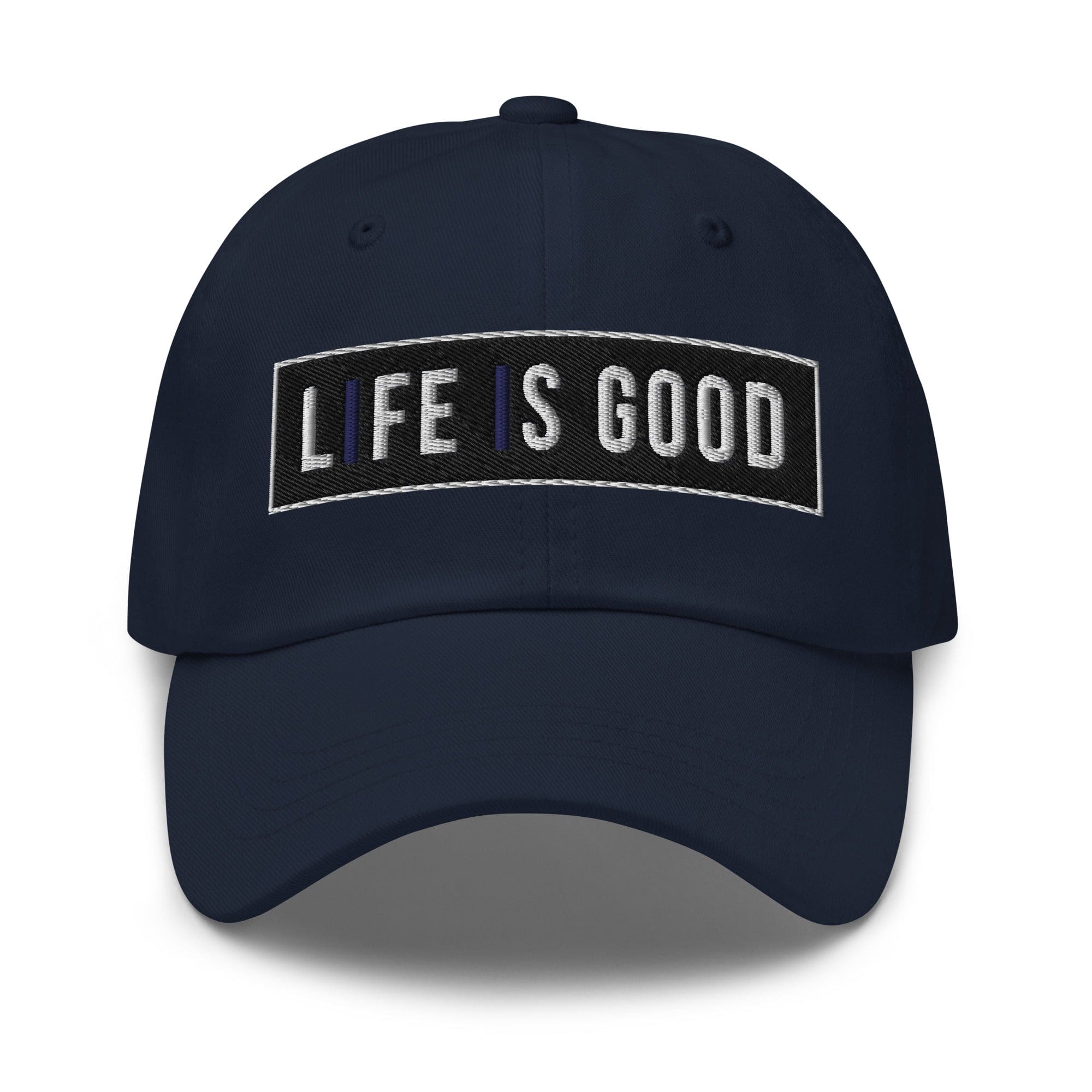 Embroidered Baseball Cap - Adjustable - Life is Good Print by inQue.Style