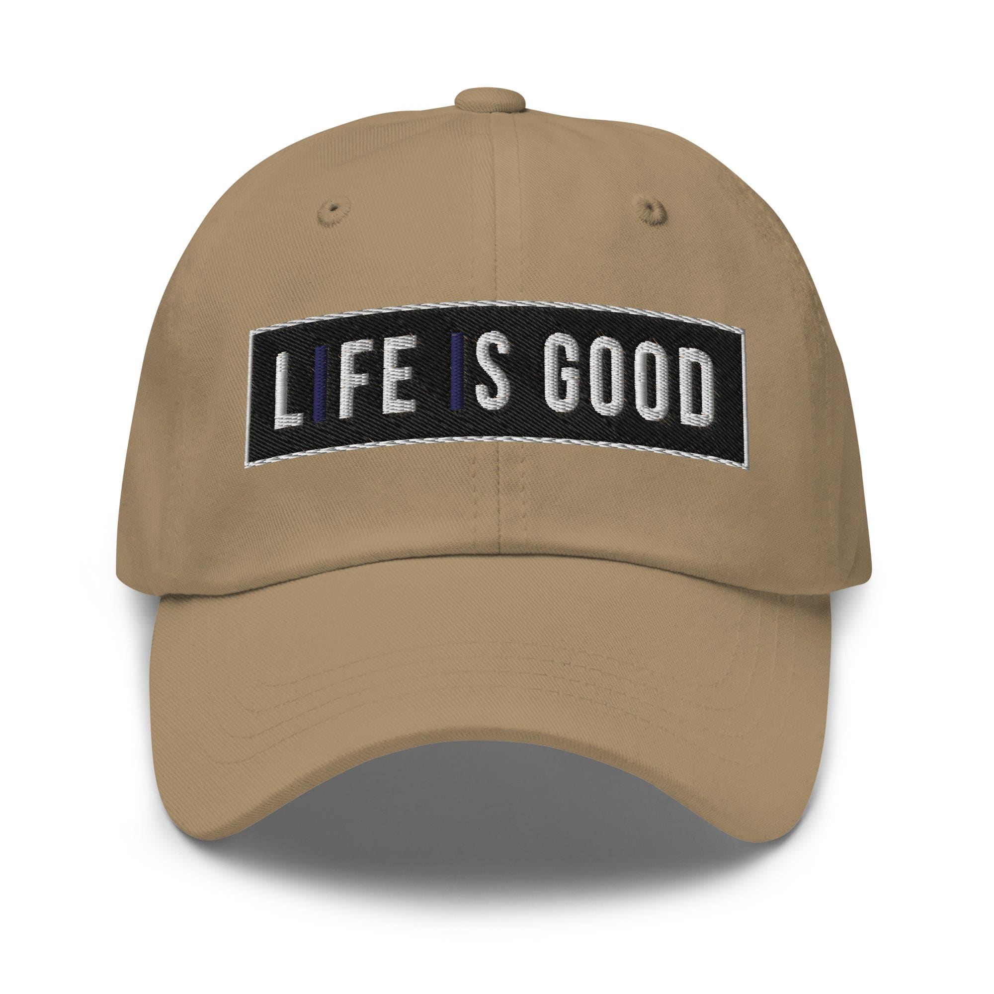 Embroidered Baseball Cap - Adjustable - Life is Good Print by inQue.Style