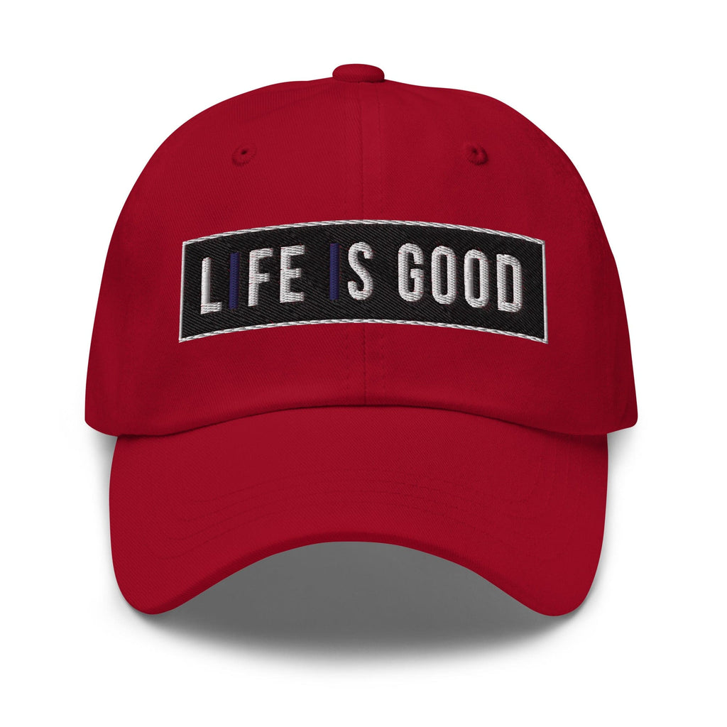 Embroidered Baseball Cap - Adjustable - Life is Good Print by inQue.Style