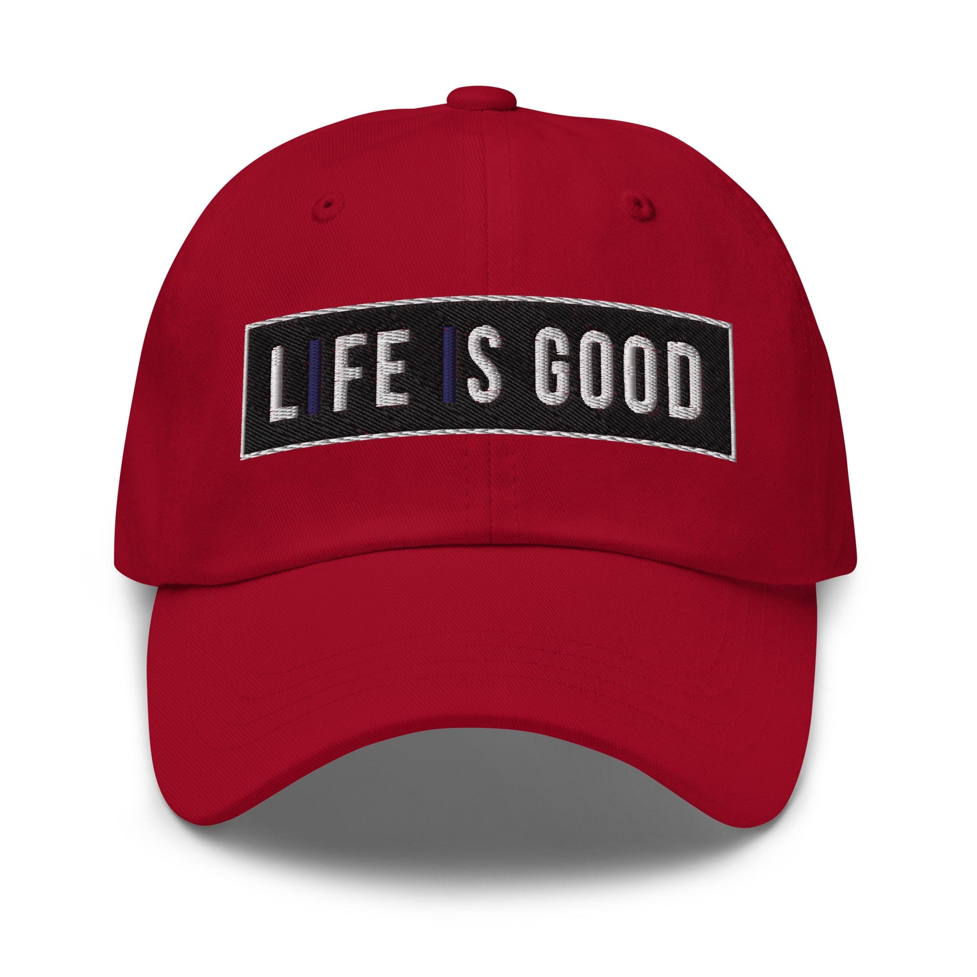 Embroidered Baseball Cap - Adjustable - Life is Good Print by inQue.Style