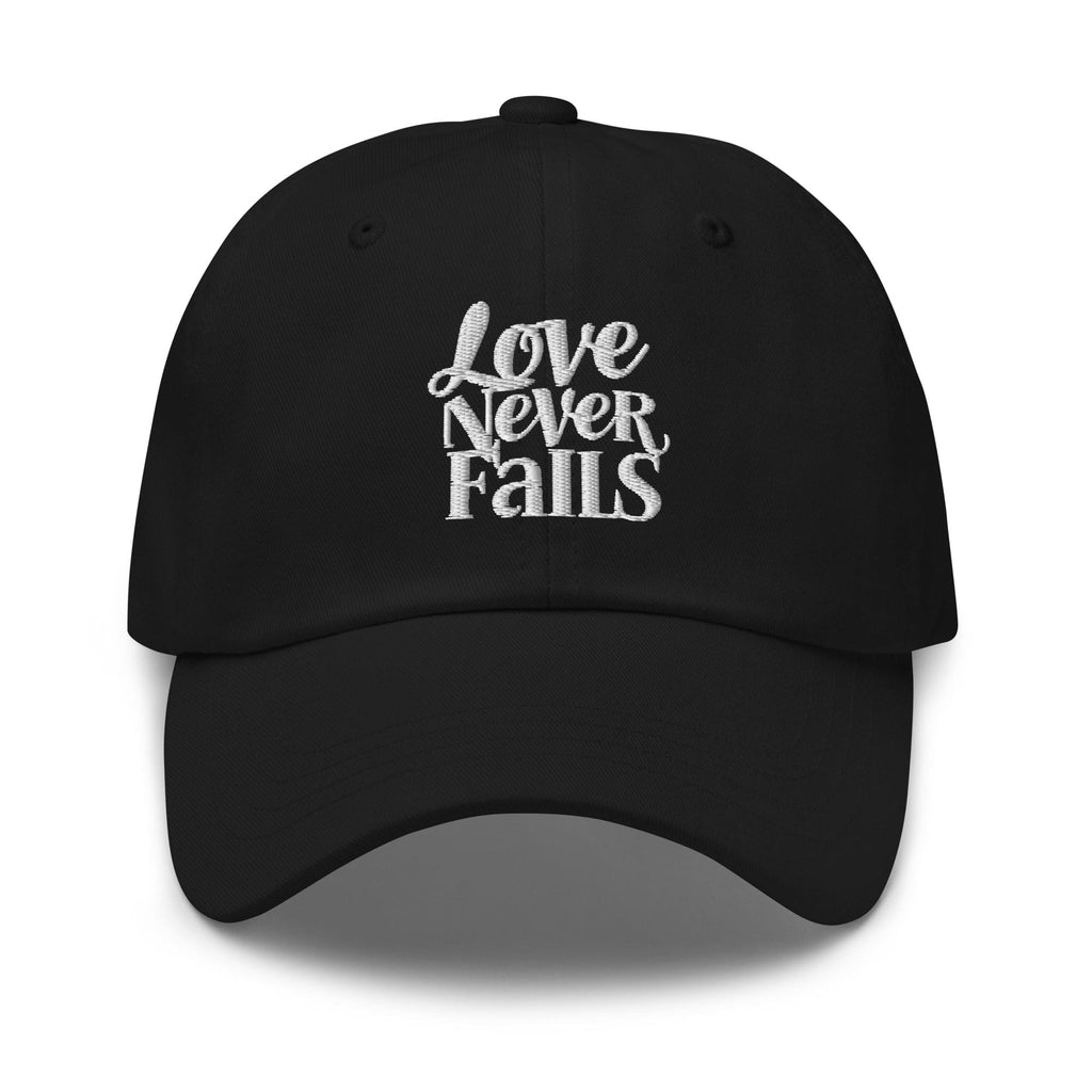 Embroidered Baseball Cap - Adjustable - Love Never Fails by inQue.Style