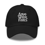 Embroidered Baseball Cap - Adjustable - Love Never Fails by inQue.Style