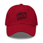 Embroidered Baseball Cap - Adjustable - Merry with Christ by inQue.Style