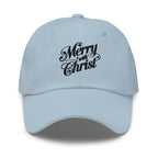 Embroidered Baseball Cap - Adjustable - Merry with Christ by inQue.Style
