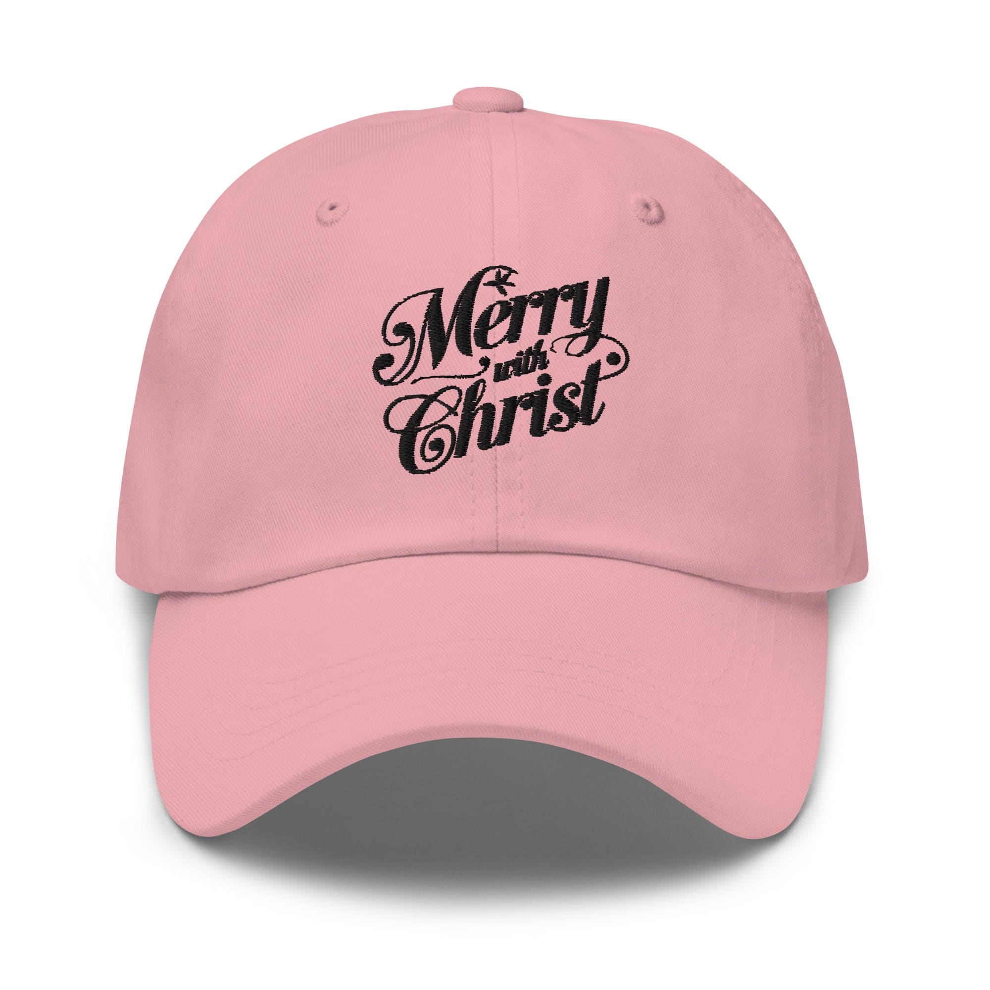 Embroidered Baseball Cap - Adjustable - Merry with Christ by inQue.Style