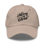 Embroidered Baseball Cap - Adjustable - Merry with Christ by inQue.Style