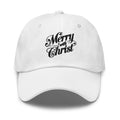 Embroidered Baseball Cap - Adjustable - Merry with Christ by inQue.Style