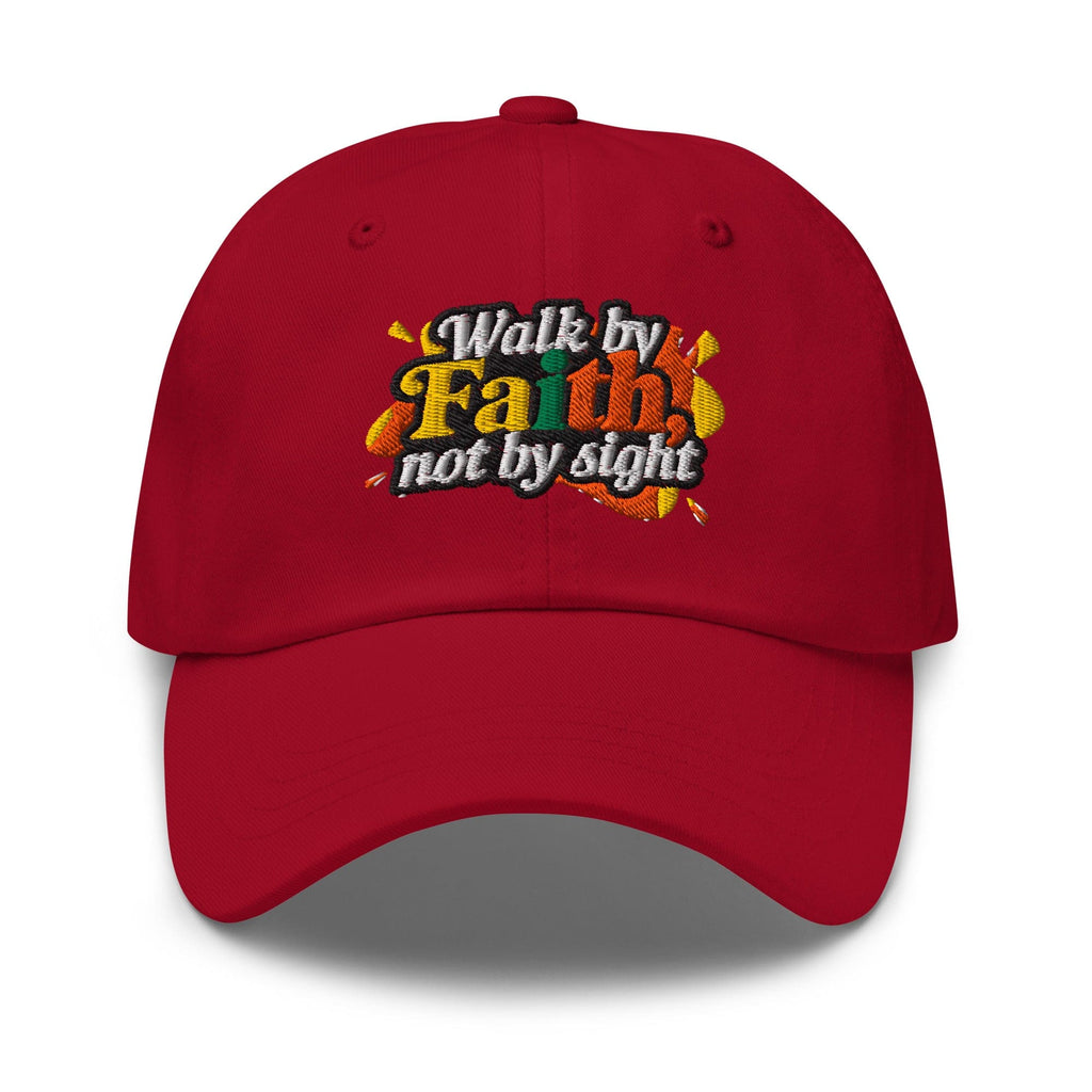 Embroidered Baseball Cap - Adjustable - Walk by Faith not by Sight by inQue.Style
