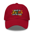 Embroidered Baseball Cap - Adjustable - Walk by Faith not by Sight by inQue.Style