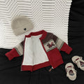 Autumn Winter Fleece-Lined Thickened Warm Knitted Cardigan Coat by Baby Joy