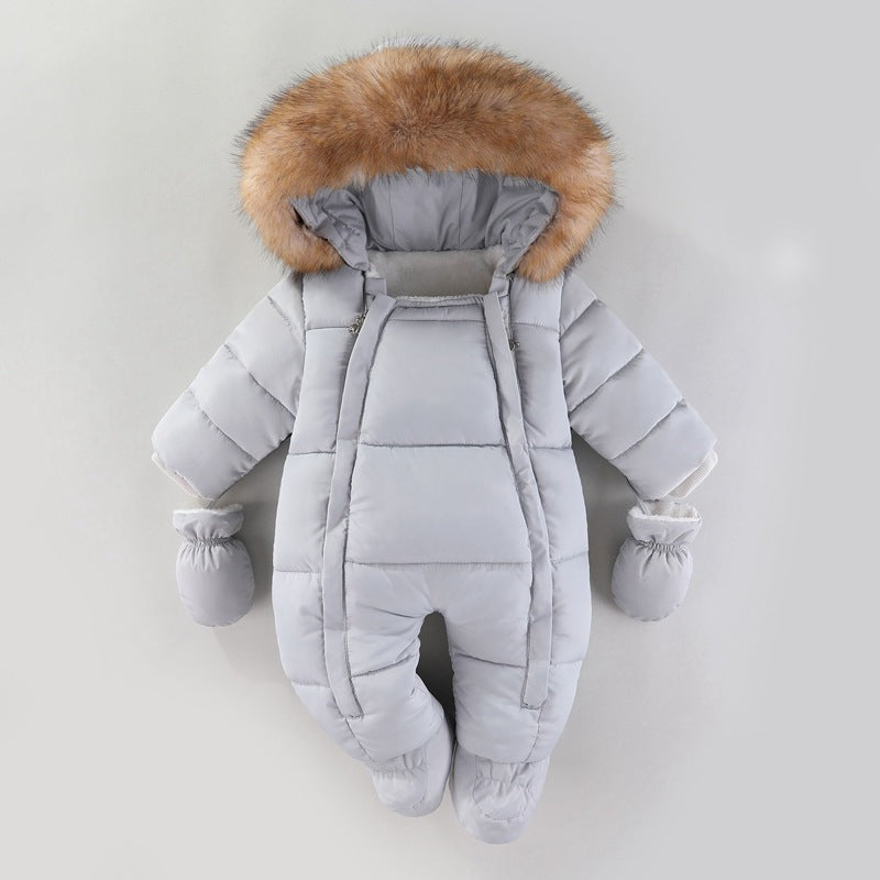 Jumpsuit Fleece-lined Quilted Cotton-padded Clothes by Baby Joy